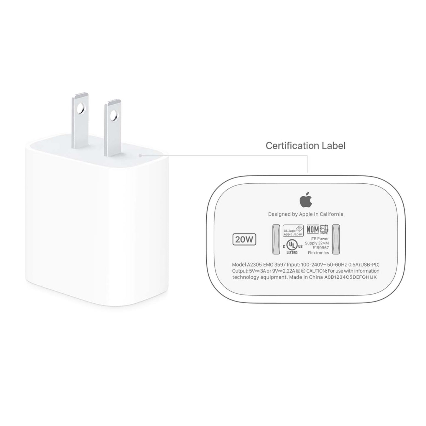 Cargador iPhone Original